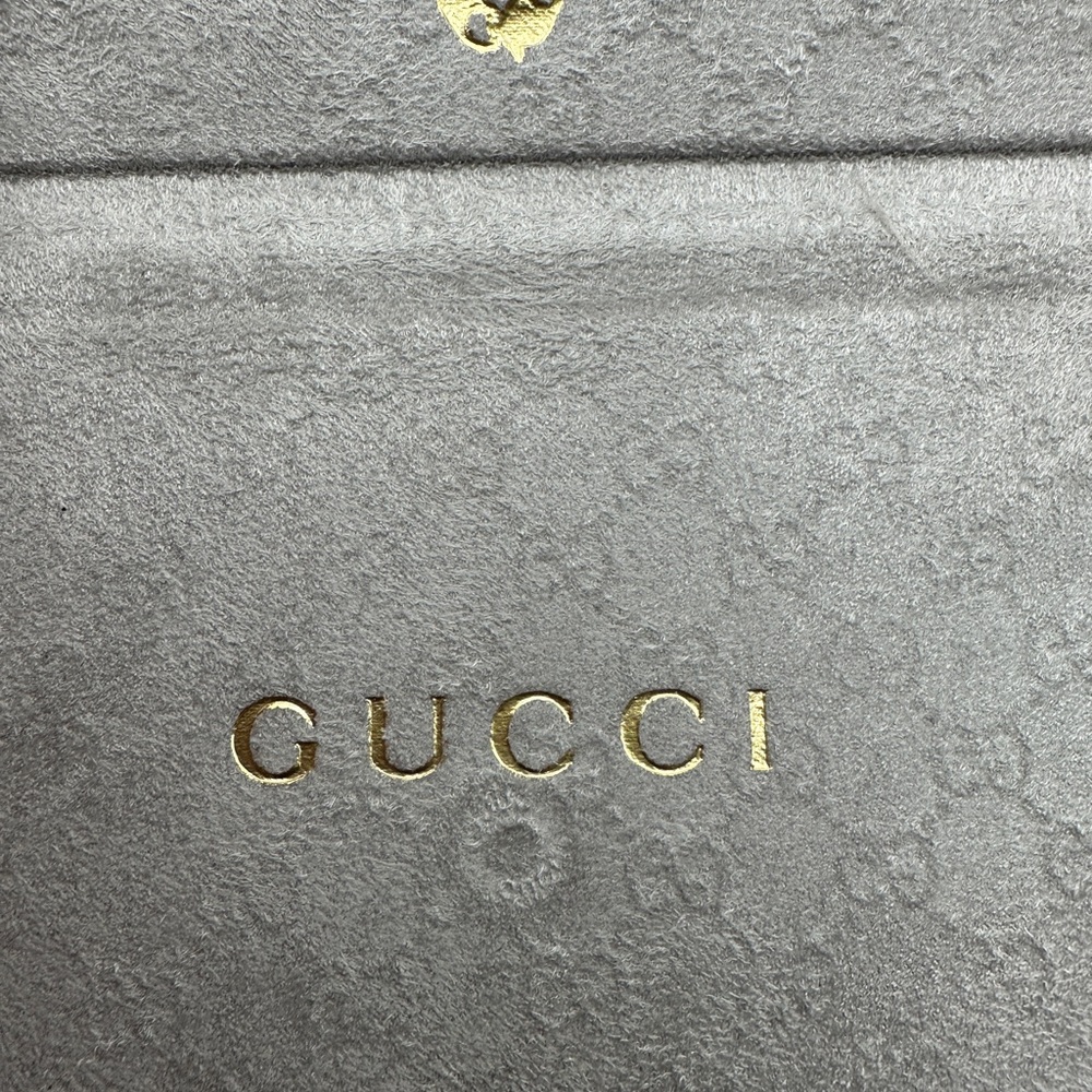 LARGE Gucci Brown Embossed Case for Glasses. - Picture 9 of 10